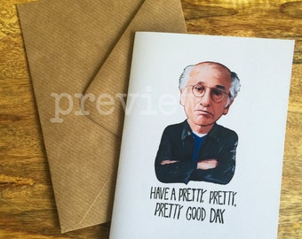 Larry David Greetings Card
