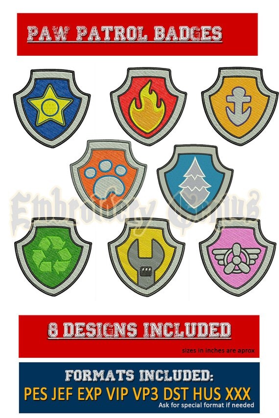 All PAW Patrol Badges