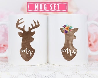 Couple Mugs, Couples Gift Set, Mr and Mrs Mugs, Hubby and Wifey Mugs, Hubby Wifey Mugs, Wedding Gift Idea, Unique Wedding Gift, Coffee Mugs