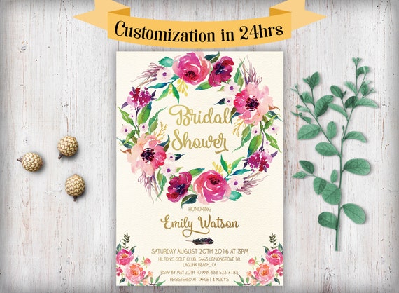 Boho Invitation Template 5