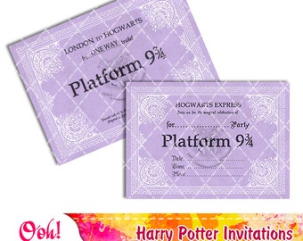 Harry potter ticket  Etsy