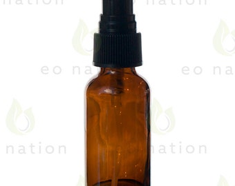 1 oz Amber Glass Spray Bottle