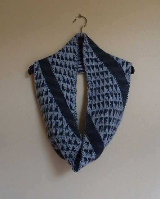 Cowl Knitting Pattern Aix double knitting color