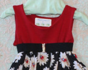 Girls red dress, Girls black dress, Girls size 3 dress, Girls size 4 dress, Girls size 5 dress, Toddler red dress, Toddler black dress