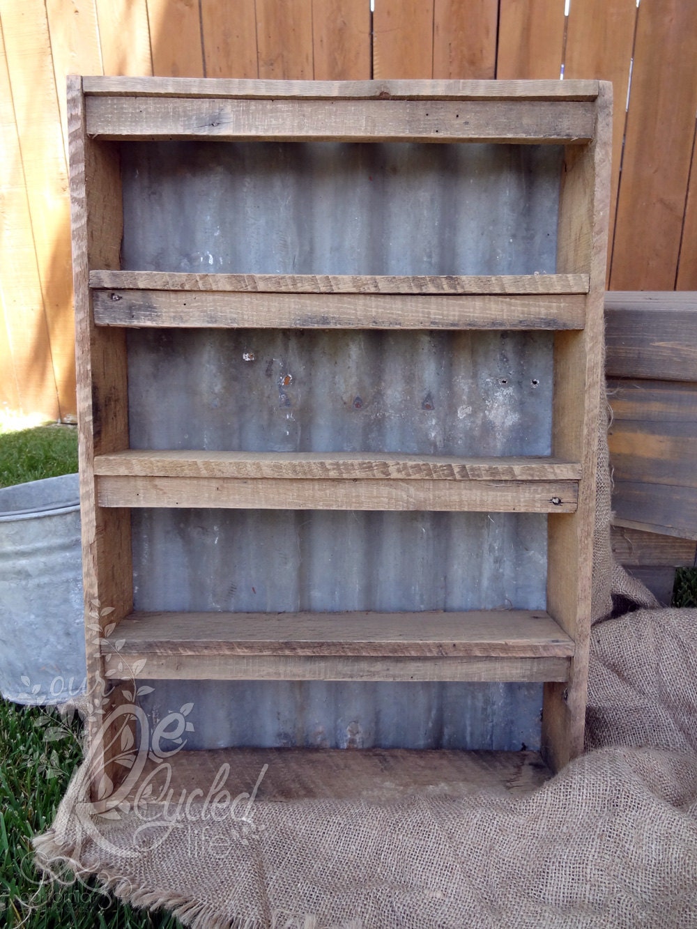 Spice Rack Storage Rack Display Shelf Corrugated Metal