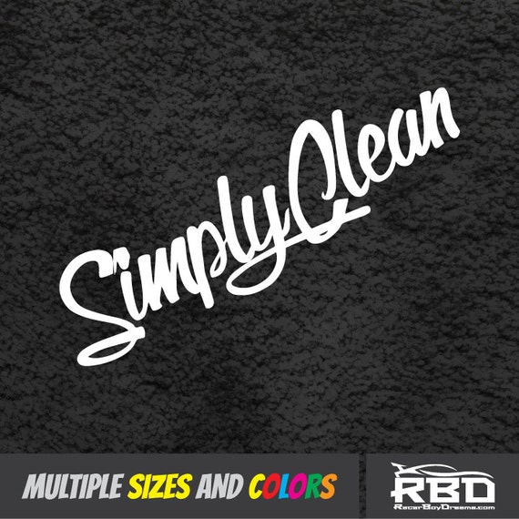 Simply Clean Decal JDM Stickers Vinyl Turbo Racing Window