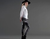 Printed Leggings, Goddess Leggings, Yoga Pants, Black and White Leggings, Boho Modern Leggings, Workout Pants, Celtic Knot, Norwegian Wood