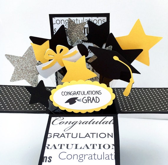 Download Items similar to 3D Graduation Card - Graduation Pop Up ...