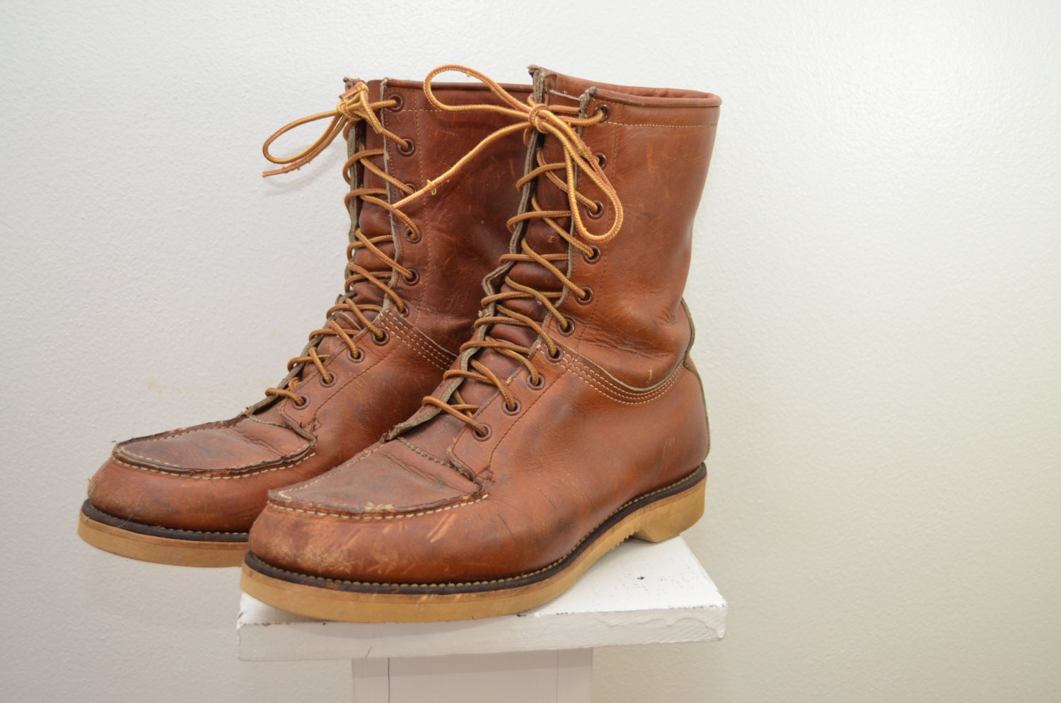 chippewa moc toe work boots