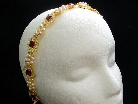 Renaissance Tiara Headband Medieval Crown Victorian