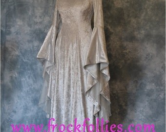 Medieval Gown,Elvish Dress,Celtic Gown,Custom Made,Hand Fasting Dress,Robe Medievale,Robe Elfique,Renaissance Dress,Elvira