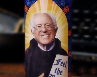 Bernie Sanders Prayer Candle / Bernie for President / Feel the Bern!
