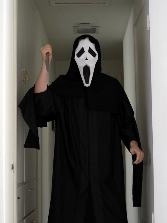DIY Scream Mask Paper Pattern Instant Download Halloween