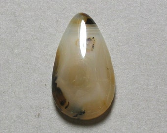 MONTANA AGATE freeform drop cabochon 15X25mm pear designer cab