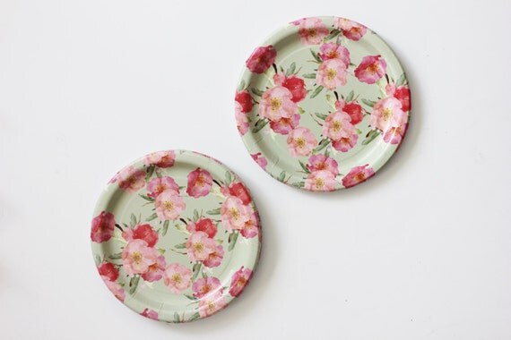 8 FLORAL TEA PARTY Paper Plates Parisian Vintage Style Shabby Chic ... 8 FLORAL TEA PARTY Paper Plates Parisian Vintage Style Shabby Chic ...