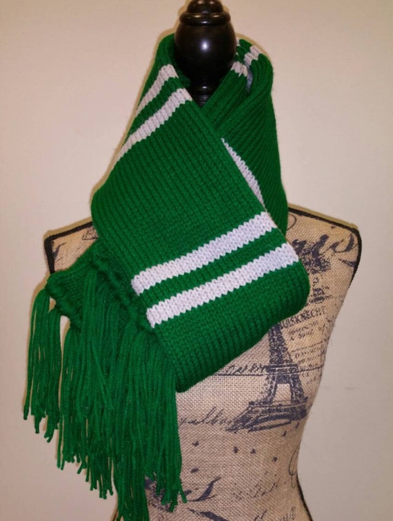 Harry Potter Inspired Upperclass Slytherin Scarf 6903