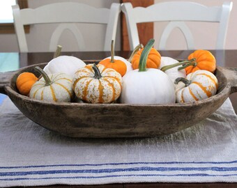 Large Early American Wooden Trencher - Dough Bowl - American Folk Art - Hand Hewn - Primitive