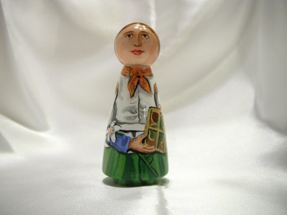 Saint Dymphna Peg Doll