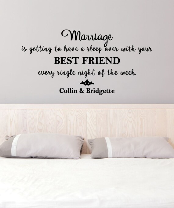 Marriage is Getting to Have a Sleep Over with Your Best Friend