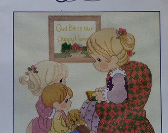 Precious Moments Cross Stitch Pattern BRING The Little Ones TO JESUS By Gloria & Pat