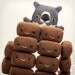 Wombat Poop plush, 1 Square Wombat Poo plushie, Wombat stuffed animal poop, Handmade educational stuffy, teen boy girl gift Australia animal