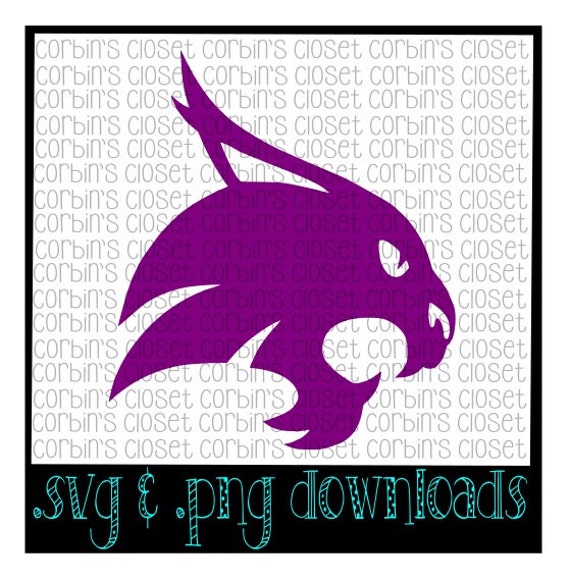 Bobcat Powercat Mascot Cutting File SVG &amp; PNG by CorbinsCloset