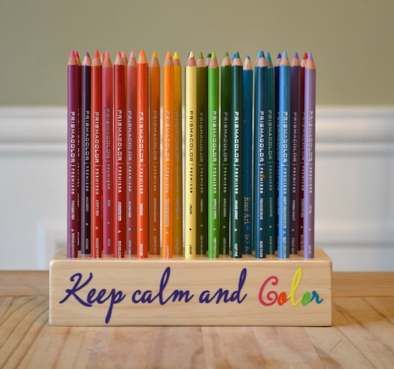 keep calm and color, colored pencil storage