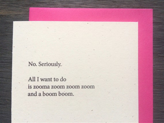 All I Wanna Do Is Zoom Zoom Lyrics All I want to do is zoom boom Funny Valentine's Love