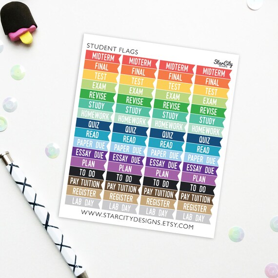 Download Student Stickers college student planner school stickers