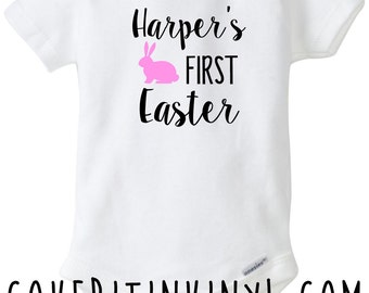 Mommy's Little Bunny Easter Easter Shirt by CoverItInVinyl
