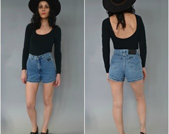Vintage HARLEY DAVIDSON high waisted denim shorts