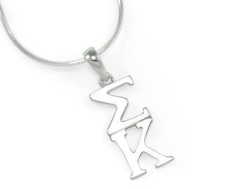 Sigma Kappa Sterling Silver Lavaliere // ΣΚ Sorority Gifts // Big & Little Gifts // Sorority Lavaliere // Greek Accessories // Holiday Gifts
