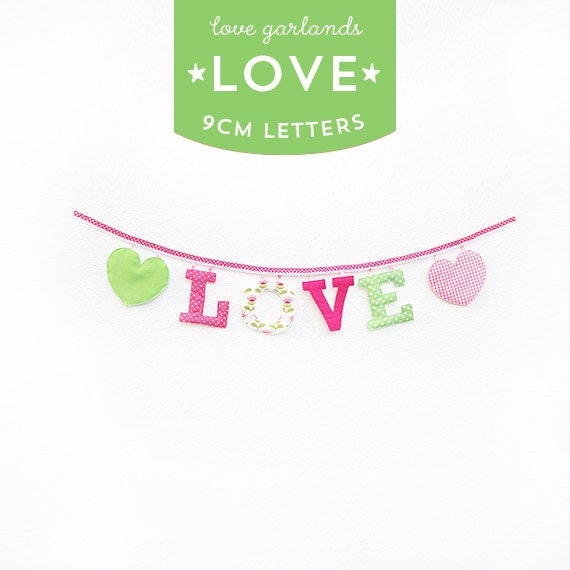 Handmade 'LOVE' Fabric Garland Il_570xn