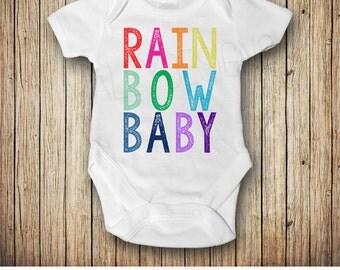 Rainbow Baby Pregnancy Announcement, Rainbow Baby Outfit , Pregnancy After Loss, Rainbow Baby Shower Gift, Miracle Baby