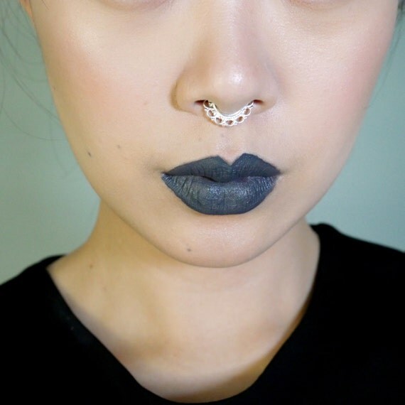 Faux Septum Ring Silver Makeup Faux Septum Ring Silver Makeup