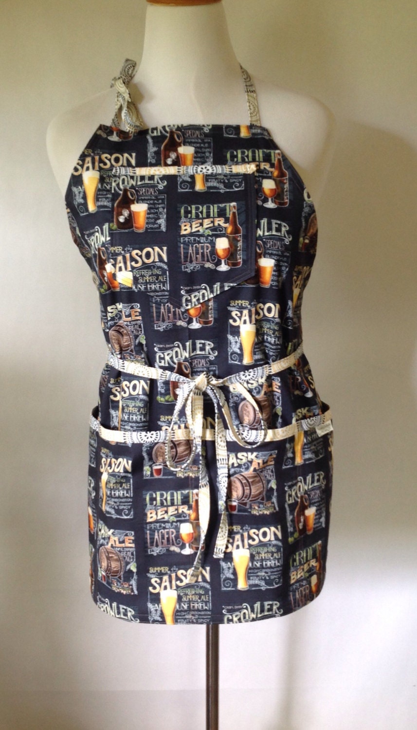 Beer Apron Grill Apron Server Apron Bartender Apron