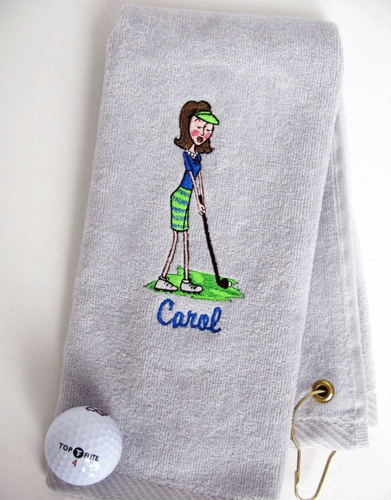Golf Towel Ladies Golf Gift Personalized Golf by