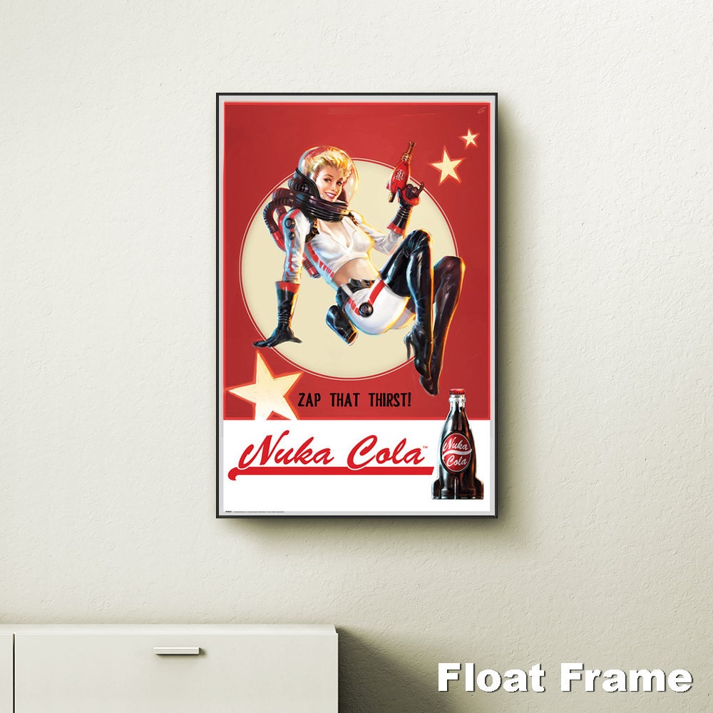 Fallout 4 Nuka Cola Pin Up wall art. Choose either a canvas