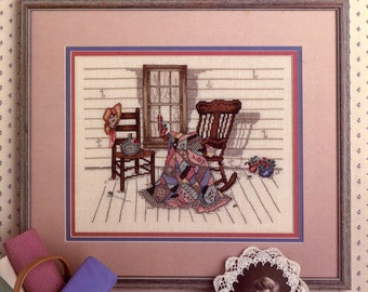 Aunt Verdi's Porch cross stitch pattern by Paula Vaughan - Leisure Arts leaflet 448 | Craft Book