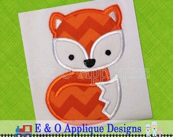 Fox Applique Design - Fox Embroidery Design - Woodland Friends Applique Design - Woodland Friends Embroidery Design - Fox Machine Applique