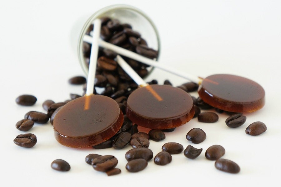 Coffee Lollipops Coffee Suckers Homemade lollipops by cpsweets