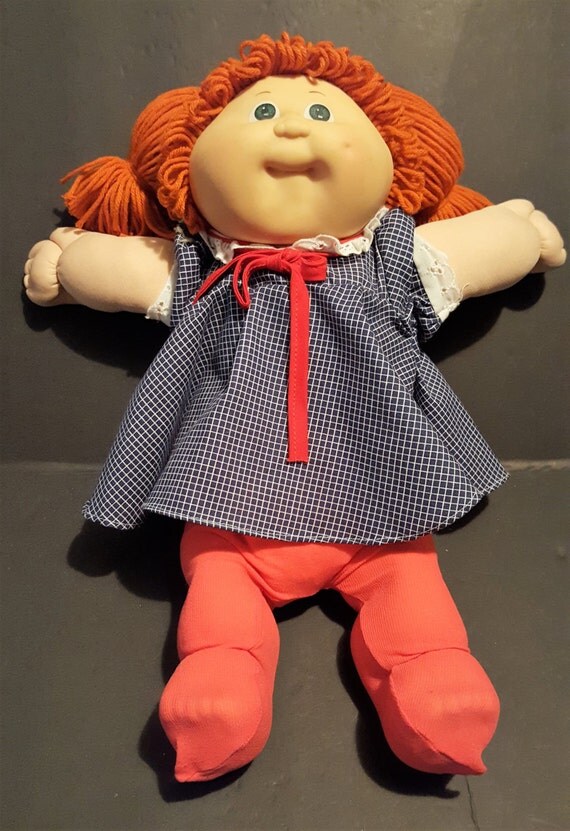 cabbage patch kid with red hair