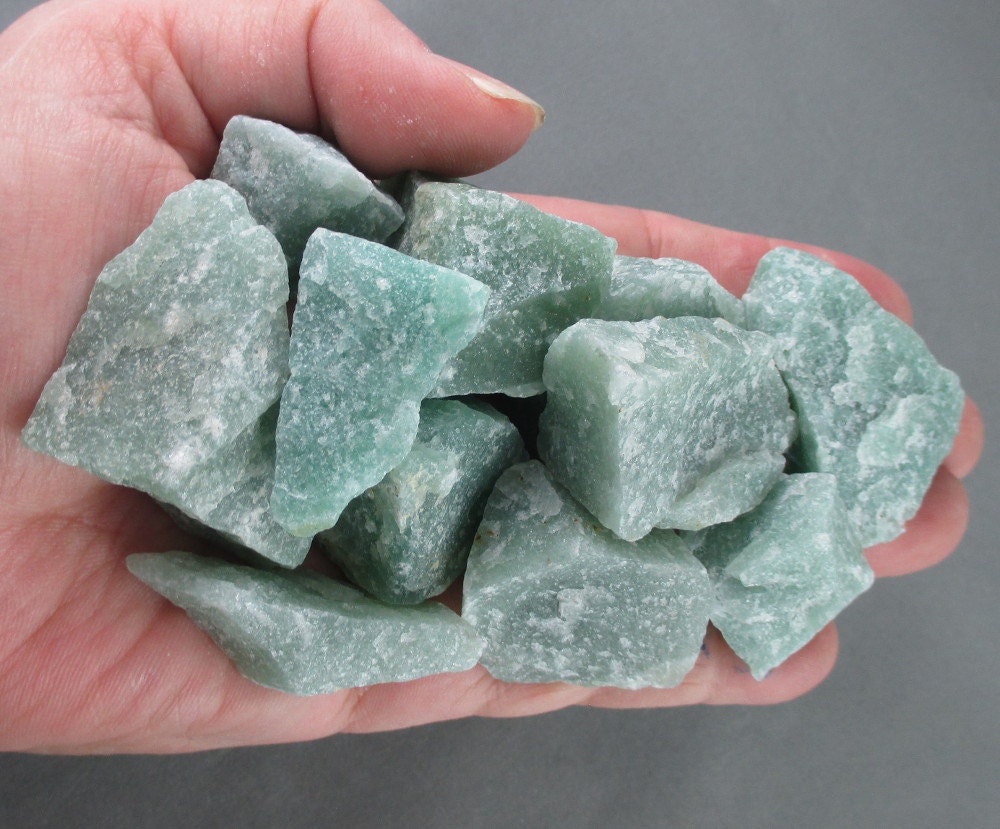 3 Raw Aventurine Crystals Prosperity Stone Healing Crystals