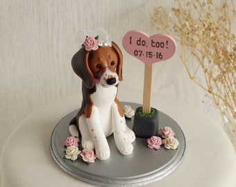 Border Collie Cake Topper Dog Wedding Cake by TiaLovesArchie