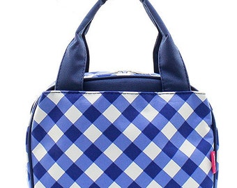 checkered lunch box