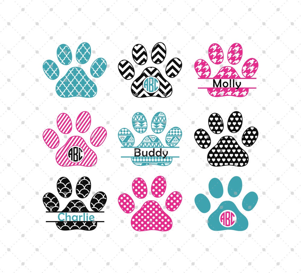 Free Free Paw Monogram Svg 70 SVG PNG EPS DXF File