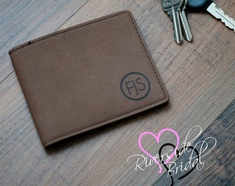 Groomsmen Gift, Personalized Leather Wallet, Personalized Wallet, Custom Leather Wallet, Engraved Leather Wallet, Groomsmen Gifts, Bi Fold