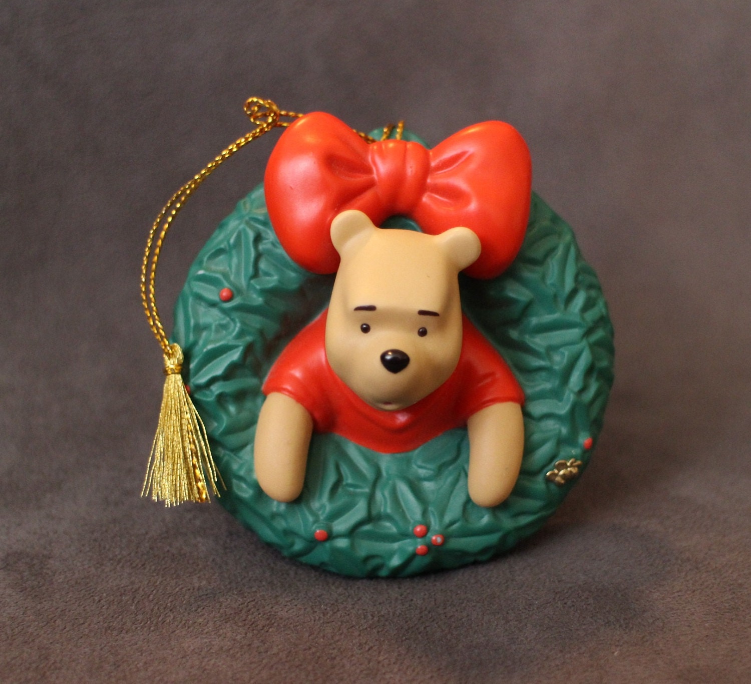 disney winnie the pooh christmas ornament porcelain winnie in disney winnie the pooh christmas ornament porcelain winnie in