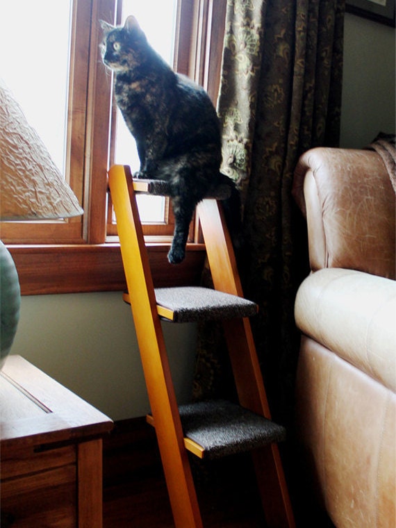 3 Step Cat Ladder by TheCatLadderStore on Etsy