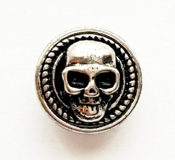 Skull Button Skull Charm Skull Snap Button Snap Button